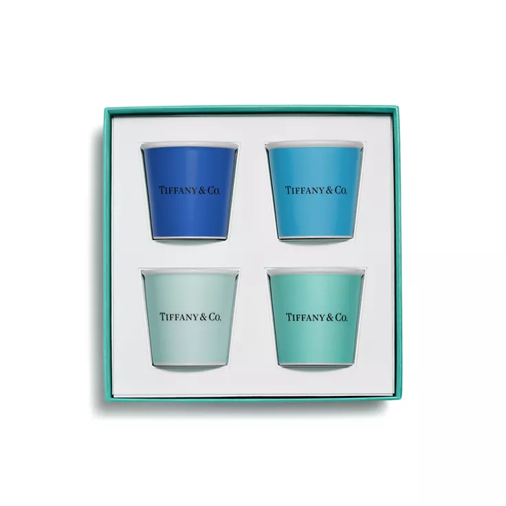 Collezione Tiffany Cups:Tazzine da caffè Tiffany in porcellana fine, set di quattro, 2