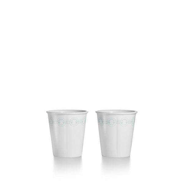 Return to Tiffany™:Etched Coffee Cups in Bone China, Set of Two