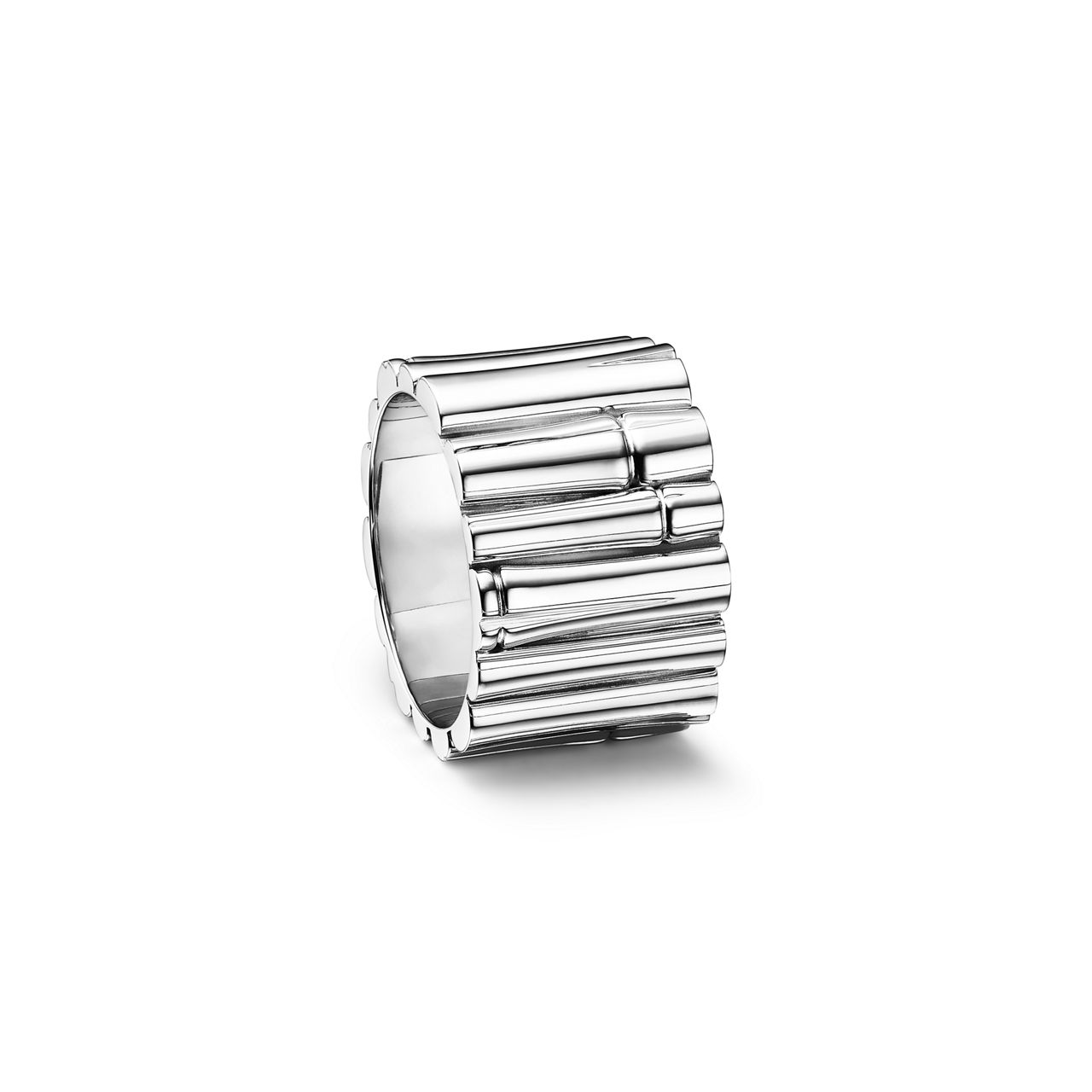 Bamboo:Napkin Ring in Sterling Silver image number 0