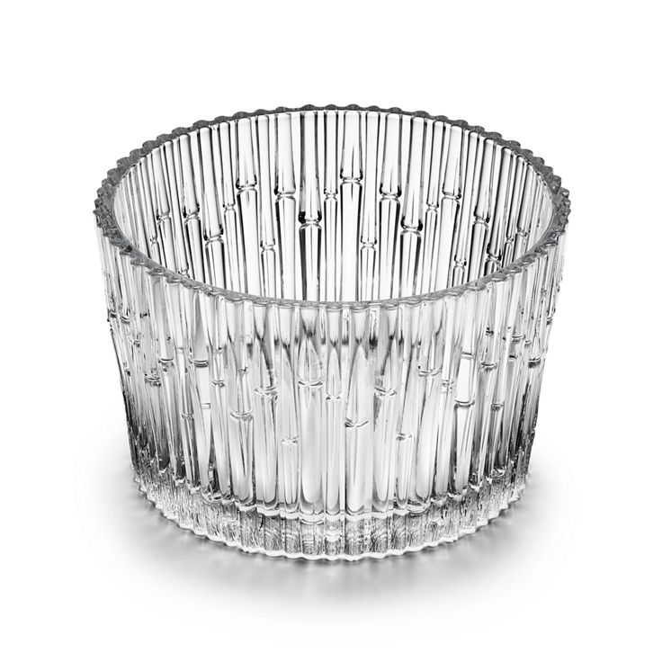 Bamboo:Large Bowl in Crystal Glass image number 1