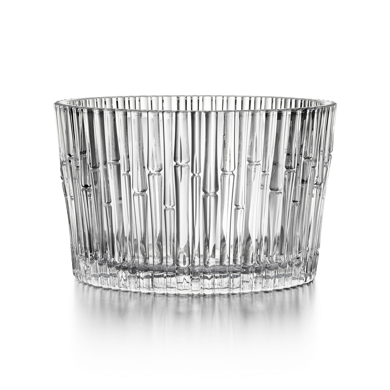 Bamboo:Large Bowl in Crystal Glass image number 0