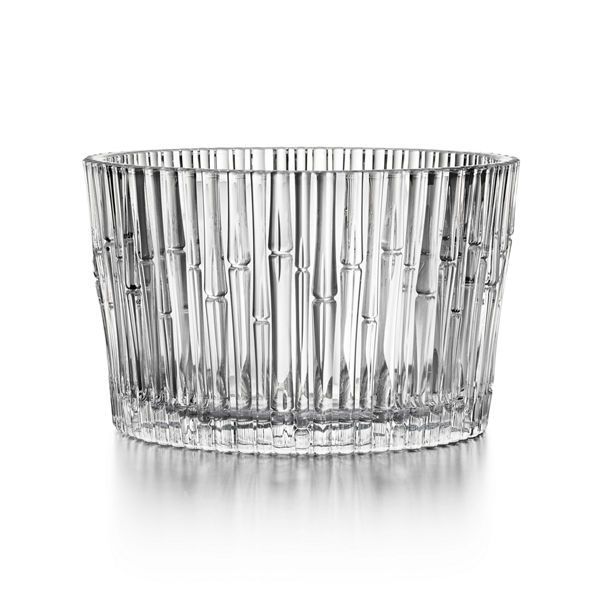 Bamboo:Large Bowl in Crystal Glass