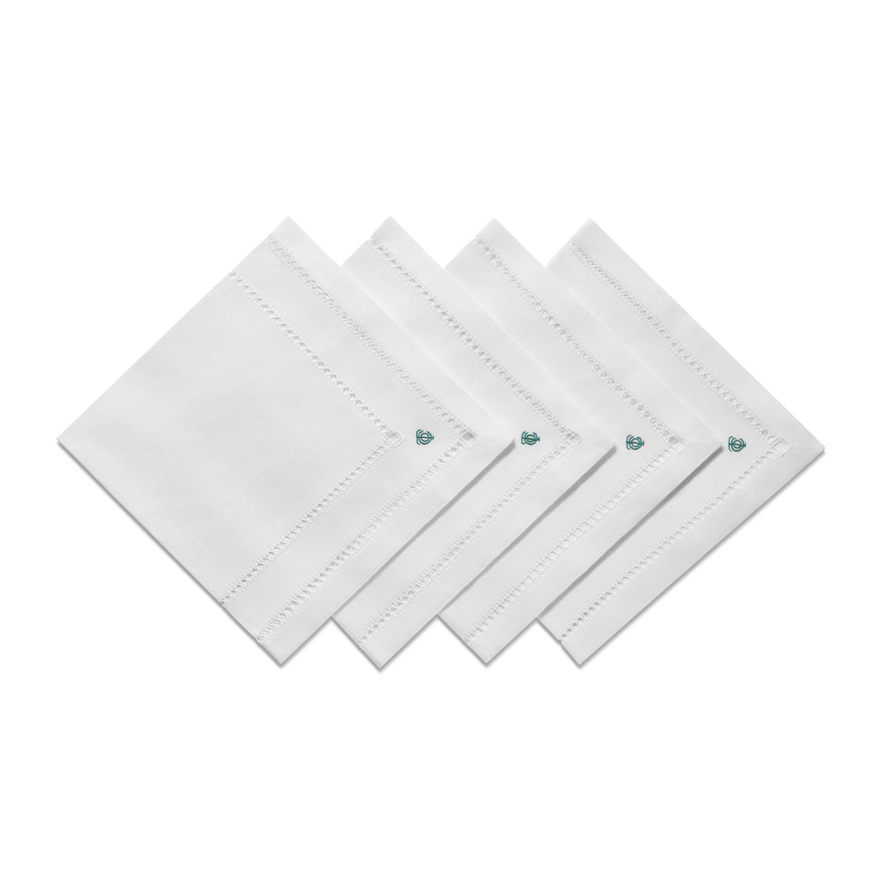 Tiffany Heritage:Napkins Set of Four, in White Linen image number 0