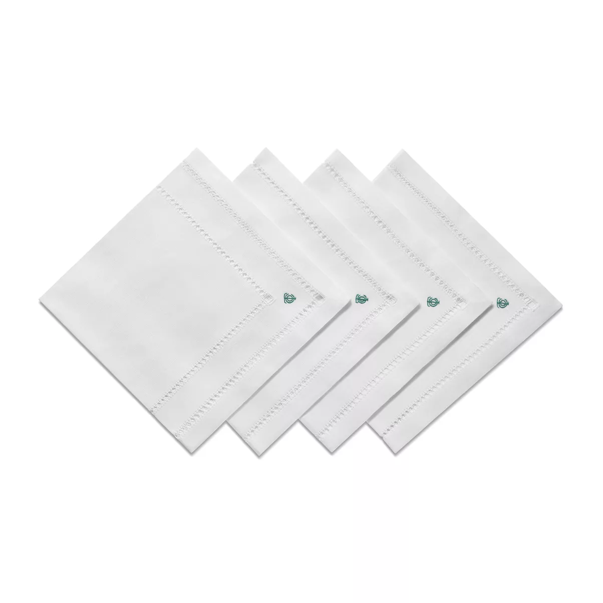 Napkins Set of Four, in White Linen