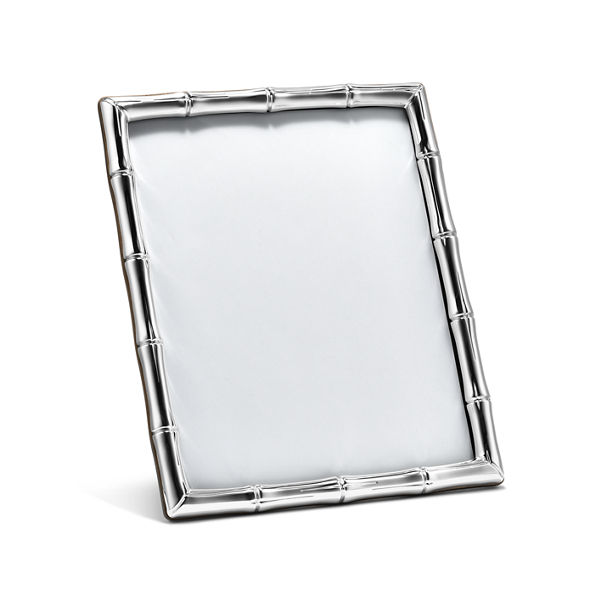 Bamboo:Rectangular Frame in Sterling Silver