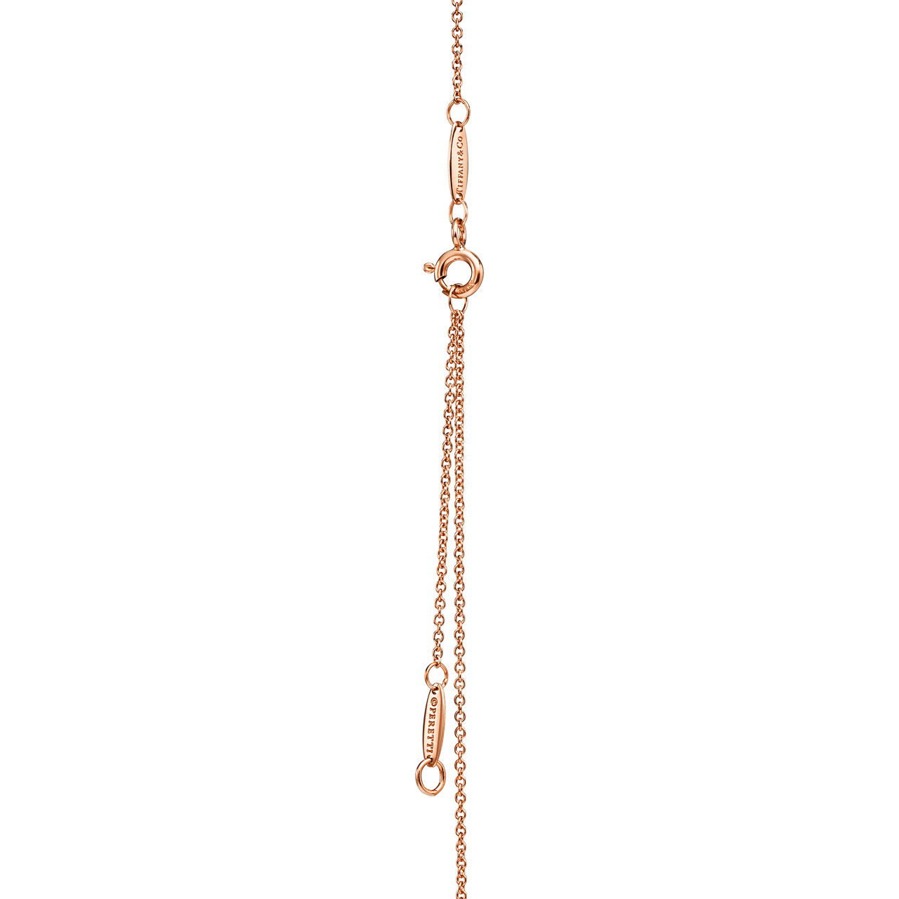 Elsa Peretti®:Open Heart Pendant in Rose Gold with Diamonds image number 3