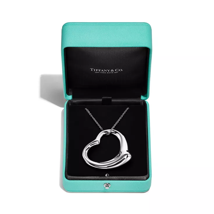 Elsa Peretti®:Open Heart Pendant in Sterling Silver, 4
