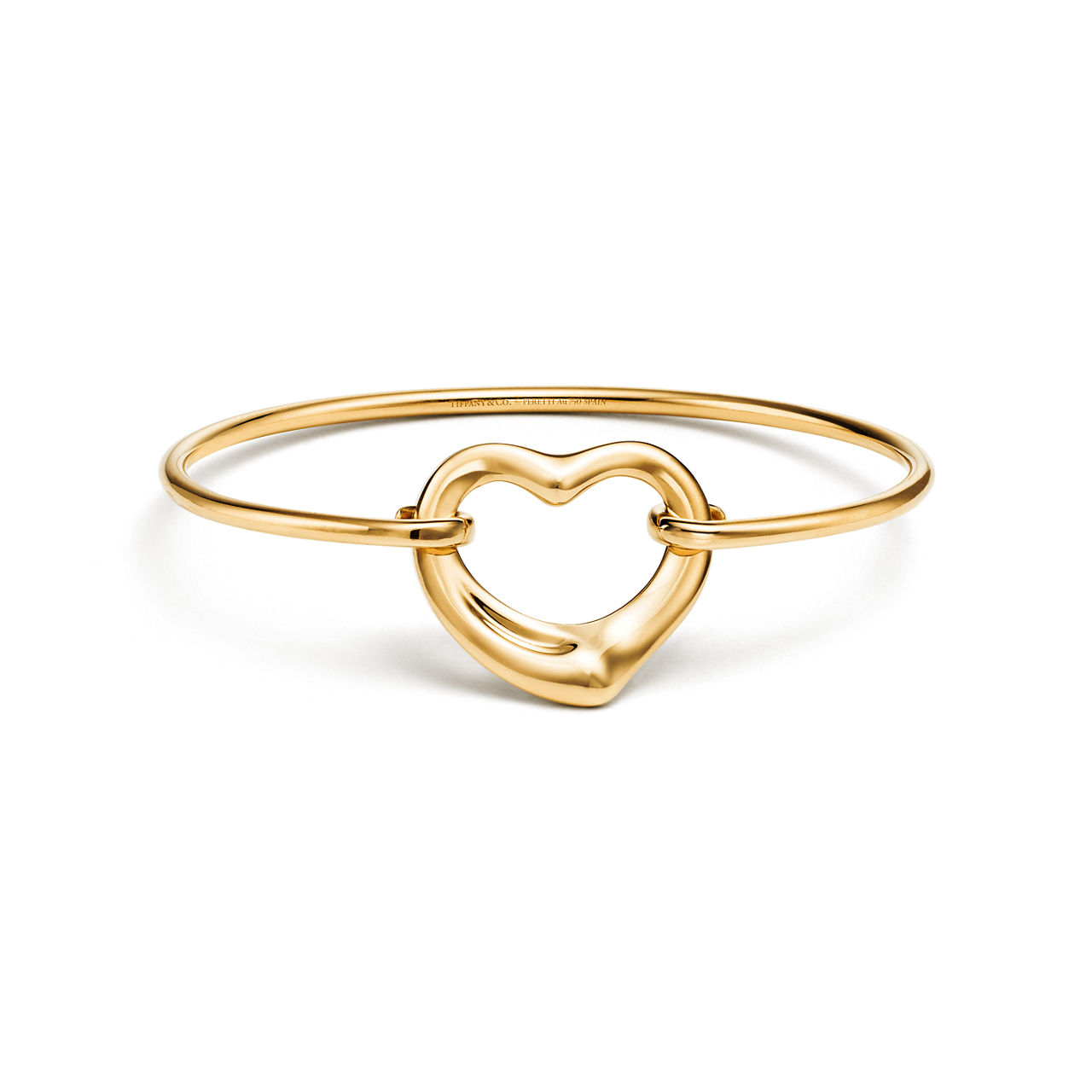 Elsa Peretti®:Open Heart Bangle in Yellow Gold image number 0