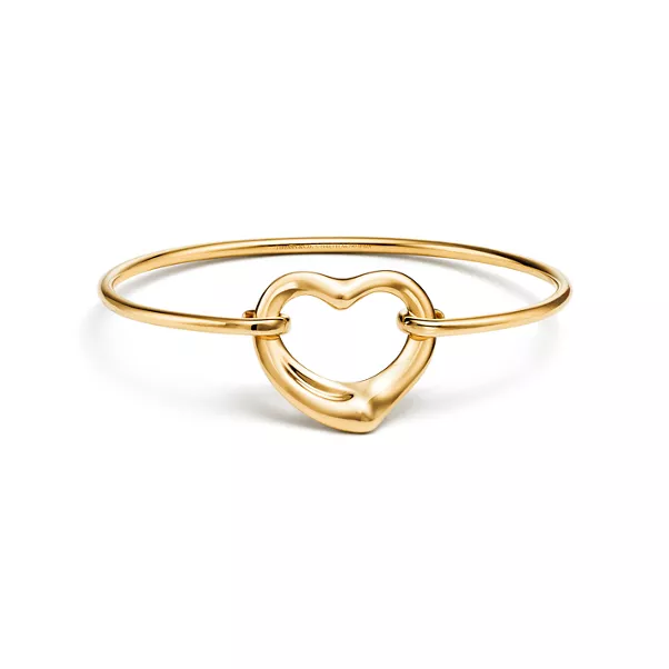 Brazalete Open Heart de oro amarillo