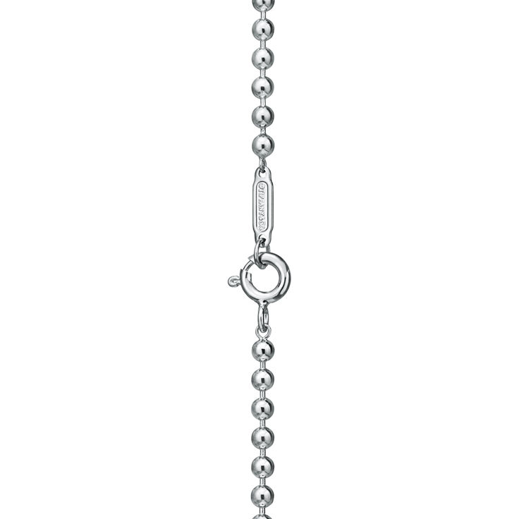 Tiffany 1837®:Small Double Lock Bead Necklace in Sterling Silver image number 5
