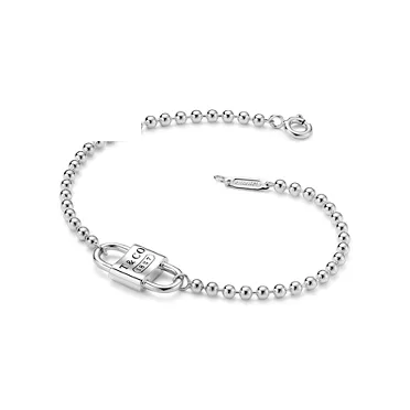 Tiffany 1837&reg;:Small Double Lock Bead Bracelet in Sterling Silver, 2