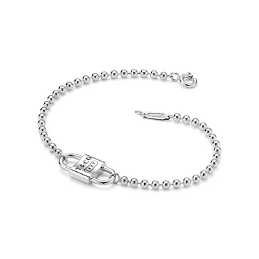Tiffany 1837&reg;:Small Double Lock Bead Bracelet in Sterling Silver, 2
