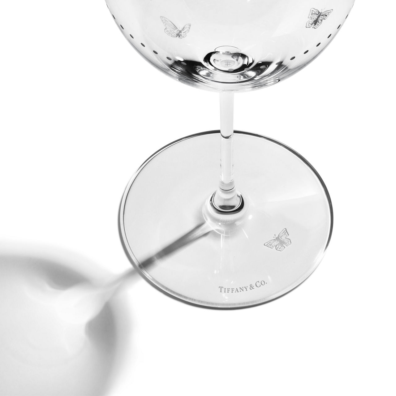 Rotweingläser aus geätztem Glas, 2er-Set