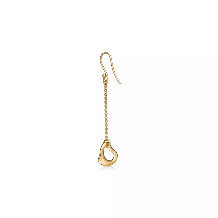 Elsa Peretti®:Open Heart Earrings in Yellow Gold, 8