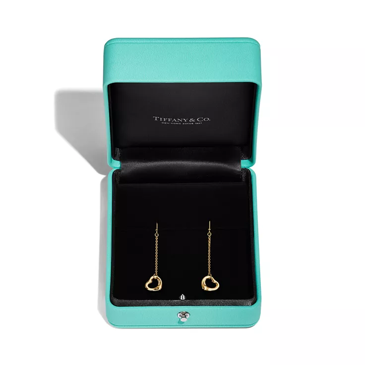 Elsa Peretti®:Open Heart Earrings in Yellow Gold, 4