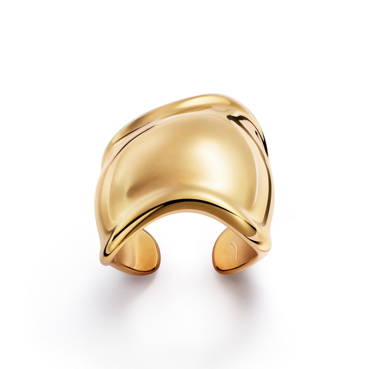 Bone Ring in Gelbgold