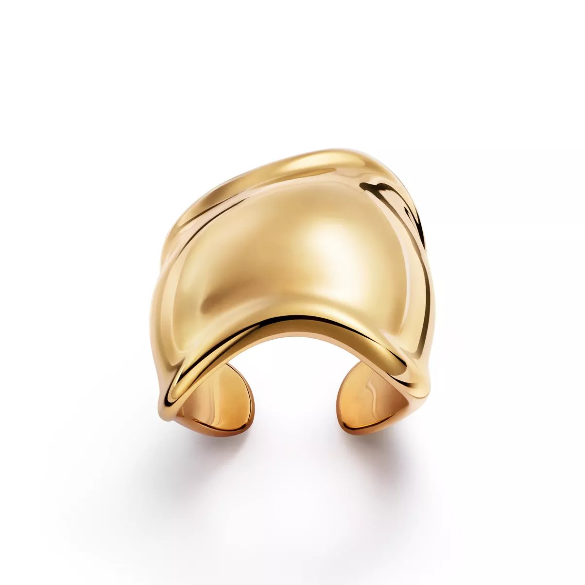 Bone Ring in Gelbgold