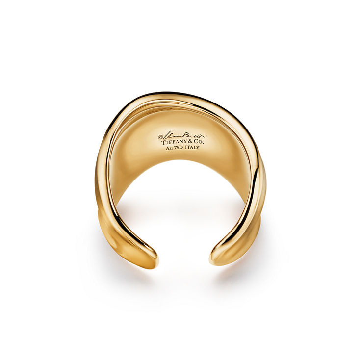 Elsa Peretti®:Bone Ring in Yellow Gold image number 6