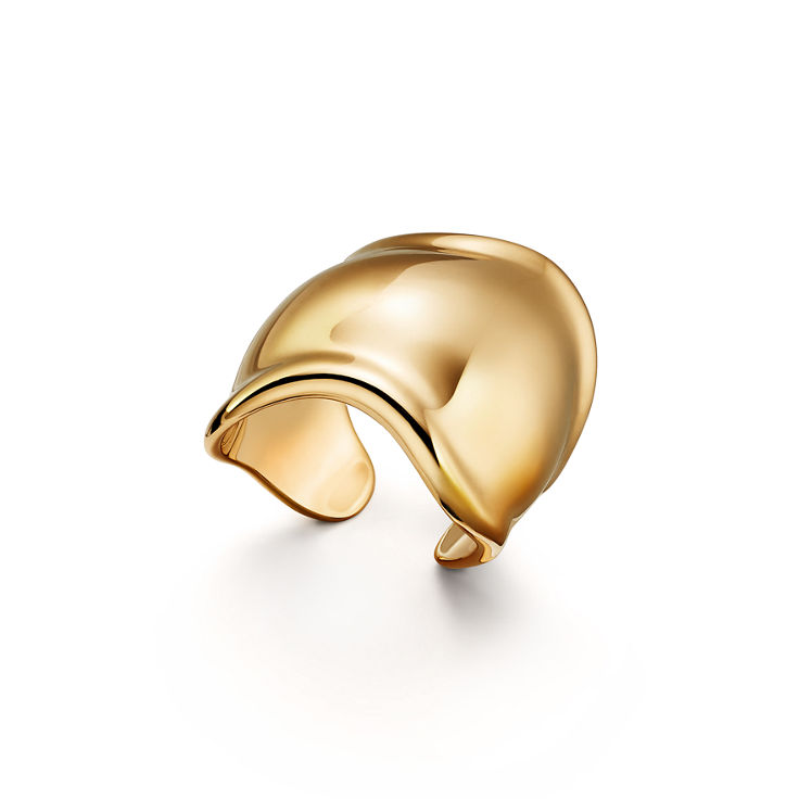 Elsa Peretti®:Bague Bone en or jaune 18 carats numéro dimage {1}