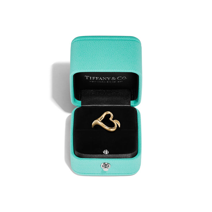 Collezione Elsa Peretti®:Anello Open Heart in oro giallo numero immagine 4