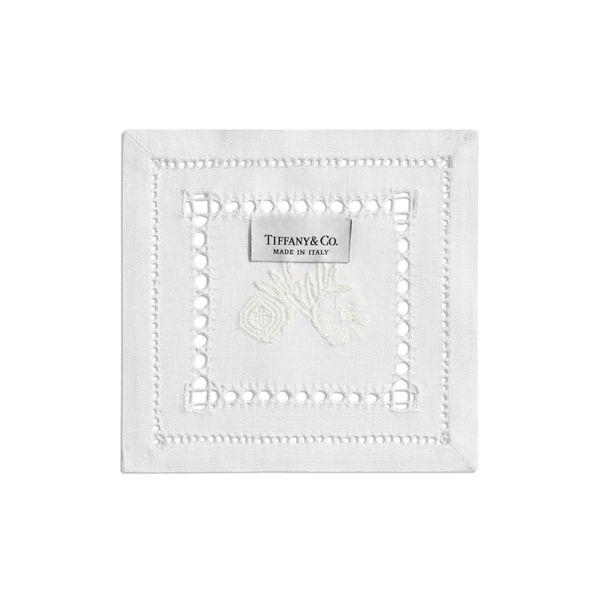 Tiffany Heritage:Coasters Set of Four, in White Linen