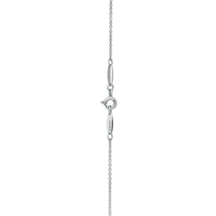 Elsa Peretti®:Open Heart und Diamonds by the Yard® Anhänger in Platin mit Diamanten Bildnummer 4