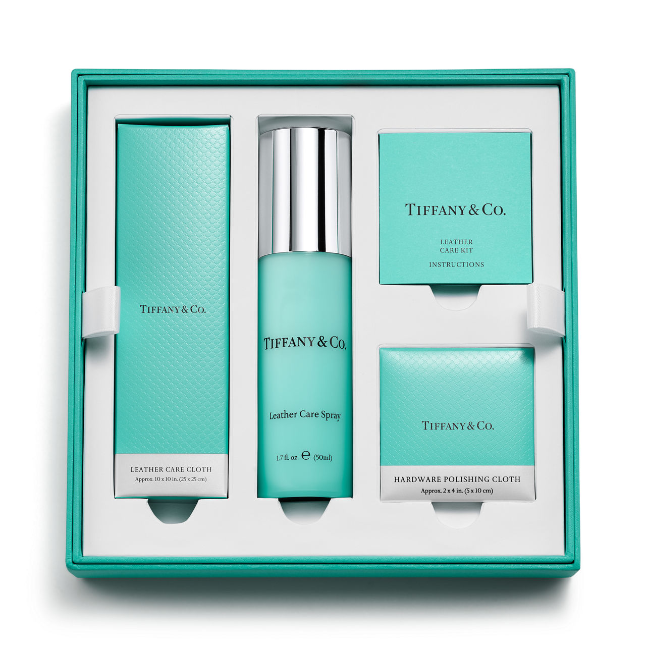 Tiffany Leather Care Kit with Cloth and Spray image number 0