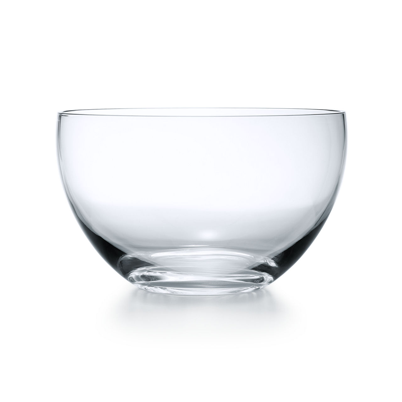 Large Round Bowl in Crystal Glass