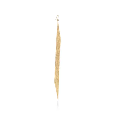 Elsa Peretti®:Mesh Earrings in Yellow Gold with Diamonds, 3