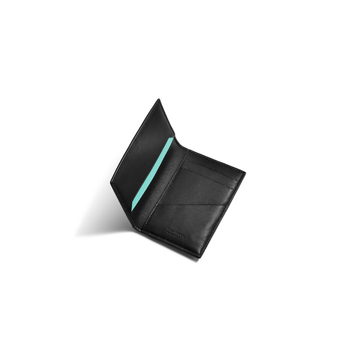 Tiffany T:Square Pocket Organiser in Black Leather image number 1