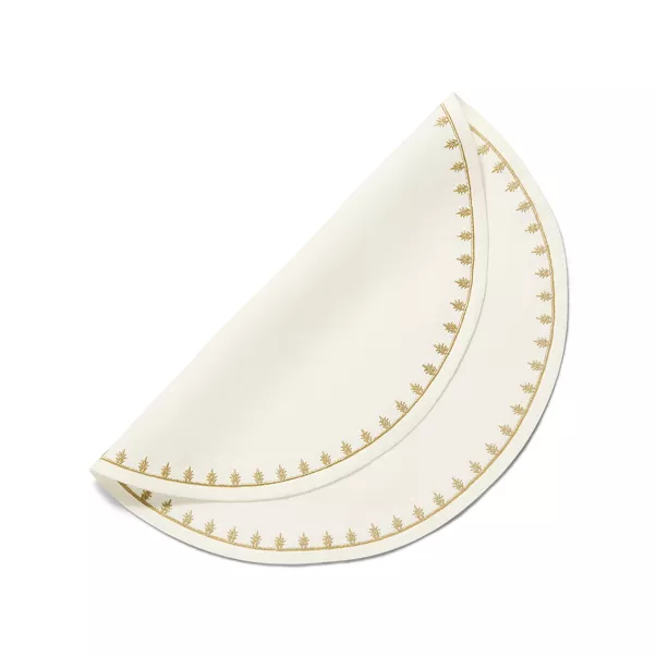 Place Mat in Embroidered White Linen
