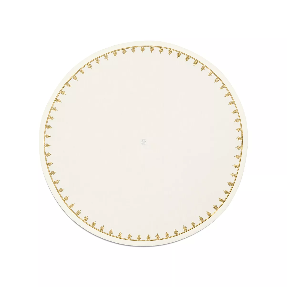 Place Mat in Embroidered White Linen