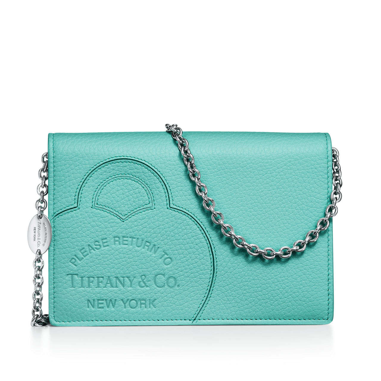 Return to Tiffany™:Crossbody-Portemonnaie aus Leder in Tiffany Blue® Bildnummer 0