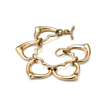 Elsa Peretti®:Open Heart Bracelet in Yellow Gold, 2