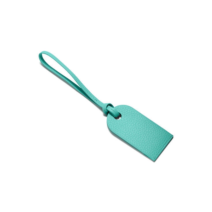 Return to Tiffany™:Luggage Tag in Tiffany Blue® Leather image number 2