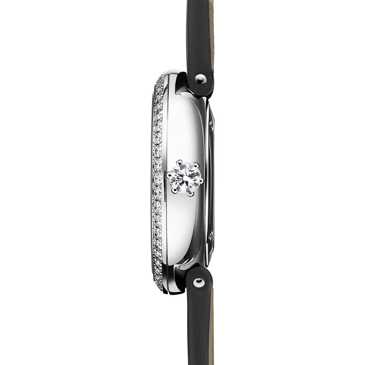 Tiffany Eternity:Runde Uhr 28 mm in Weißgold mit Diamanten Bildnummer 2