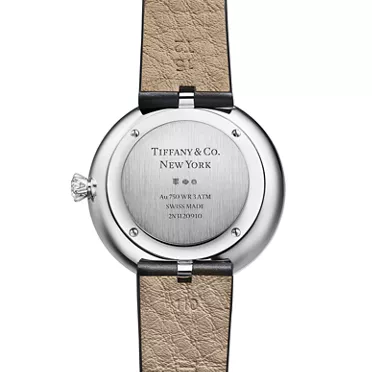 Tiffany Eternity:Reloj redondo de 32 mm en oro blanco con diamantes, 3