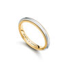 Tiffany Together:Milgrain Band Ring in Yellow Gold and Platinum image number 3