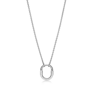 Tiffany Lock:Kleiner Lock Anhänger in Weißgold mit Pavé-Diamanten, 3