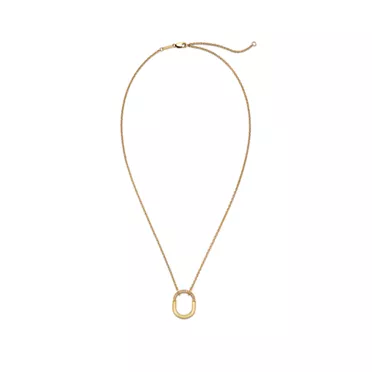 Tiffany Lock:Small Pendant in Yellow Gold with Diamonds, 3