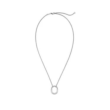 Tiffany Lock:Small Pendant in White Gold with Diamonds, 2