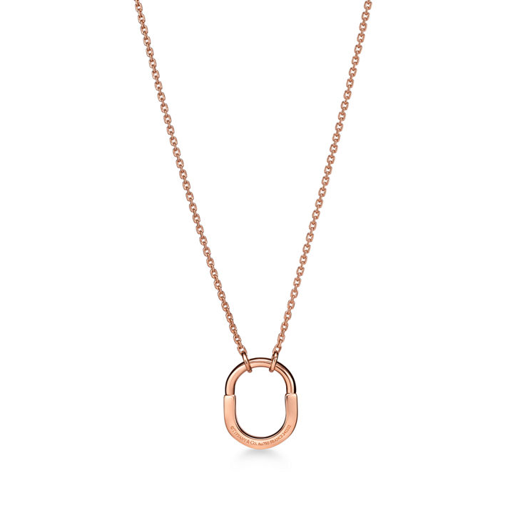 Tiffany Lock:Small Pendant in Rose Gold image number 5