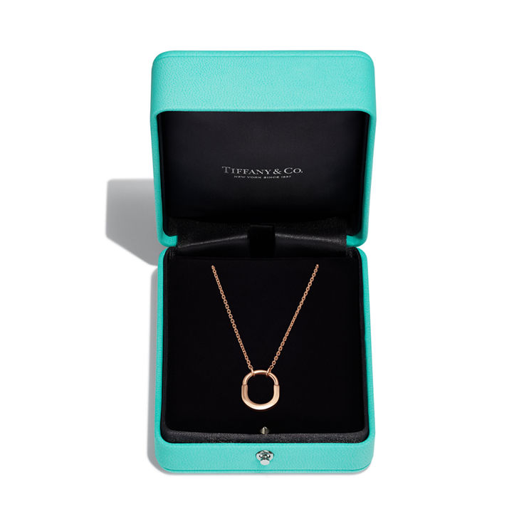 Tiffany Lock:Small Pendant in Rose Gold image number 6