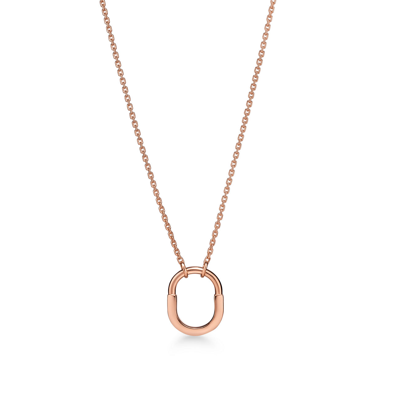 Tiffany Lock:Small Pendant in Rose Gold image number 0