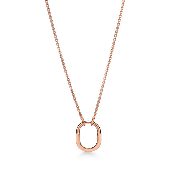 Tiffany Lock:Small Pendant in Rose Gold