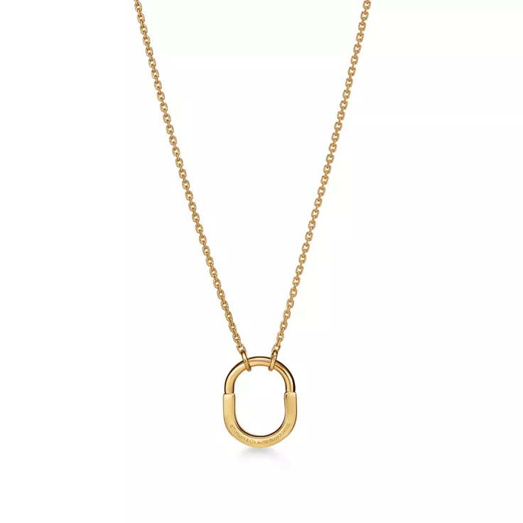 Tiffany Lock:Colgante pequeño de oro amarillo, 5