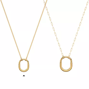 Tiffany Lock:Colgante pequeño de oro amarillo, 7