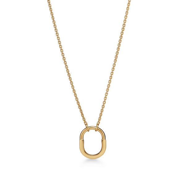 Tiffany Lock:Small Pendant in Yellow Gold