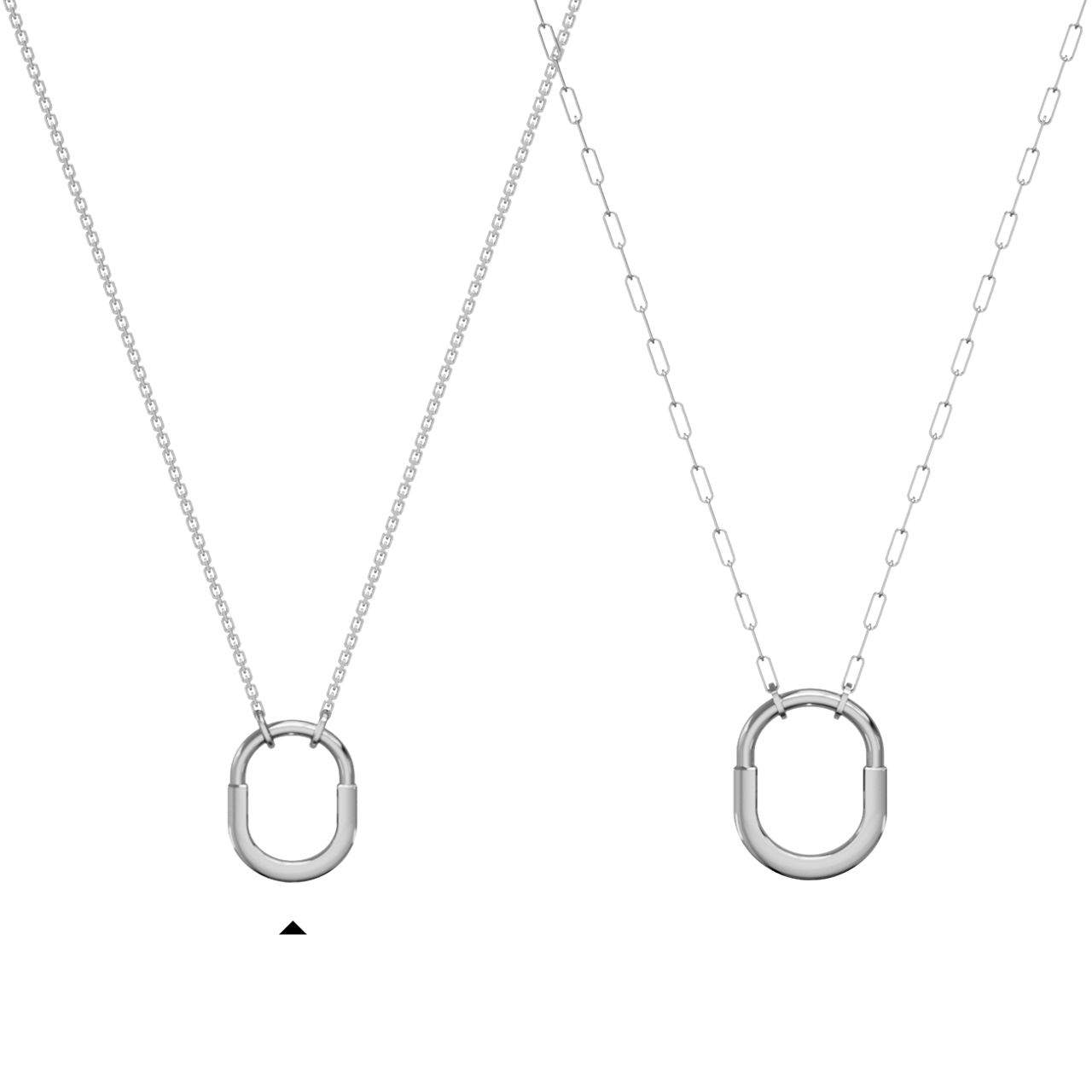 Tiffany Lock:Small Pendant in White Gold image number 7