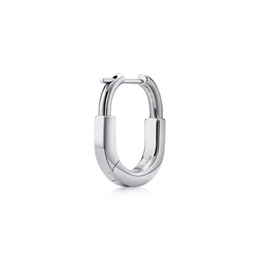 Tiffany Lock:Pendientes Lock pequeños de oro blanco con diamantes en pavé, 3